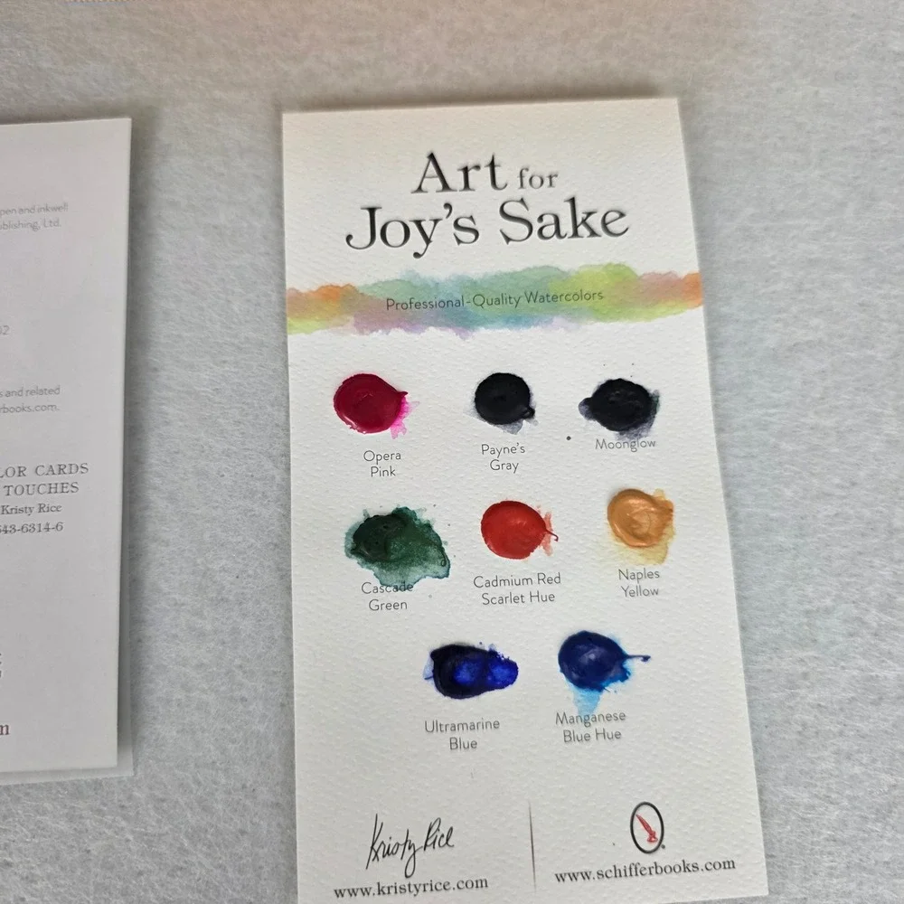 Kristy Rice Paint Your Own Watercolor Garland Kit 78 Cards 8 Pigments DIY Floral